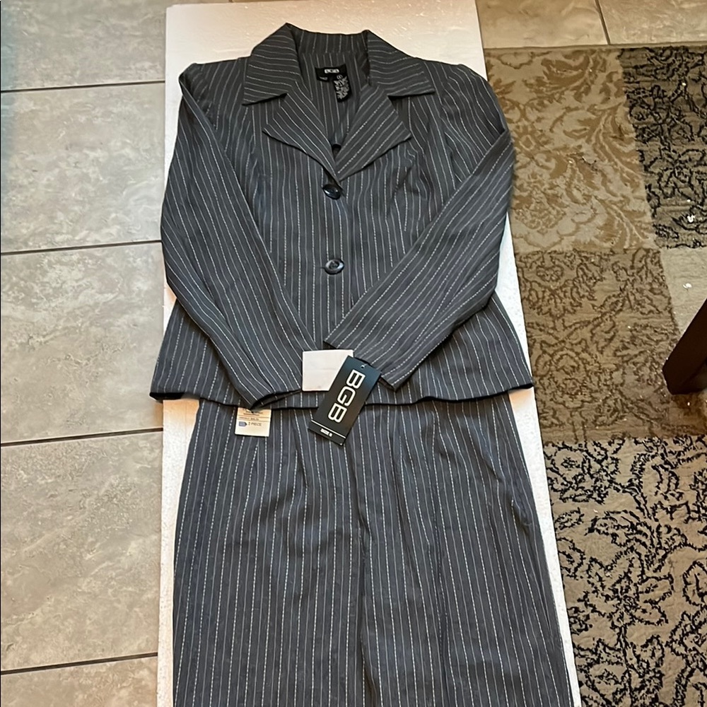 🌻Clearance! Gray Pinstripe Pantsuit